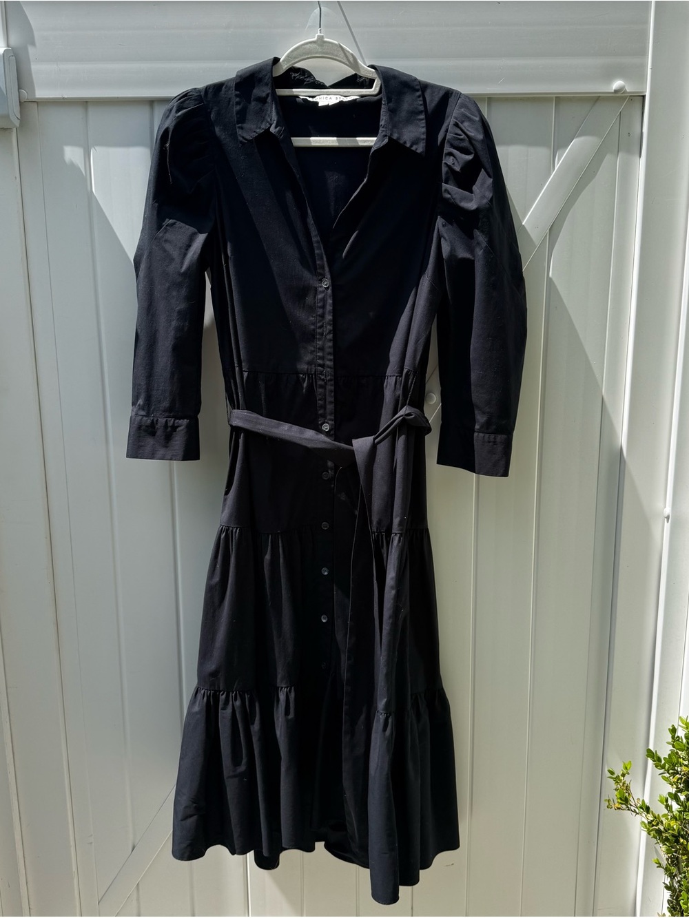 VERONICA BEARD
Zeila Belted Gathered Stretch-cotton Poplin Midi Dress - Picture 4 of 7